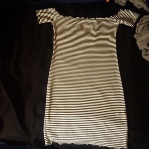 NEW Striped Off Shoulder Dress